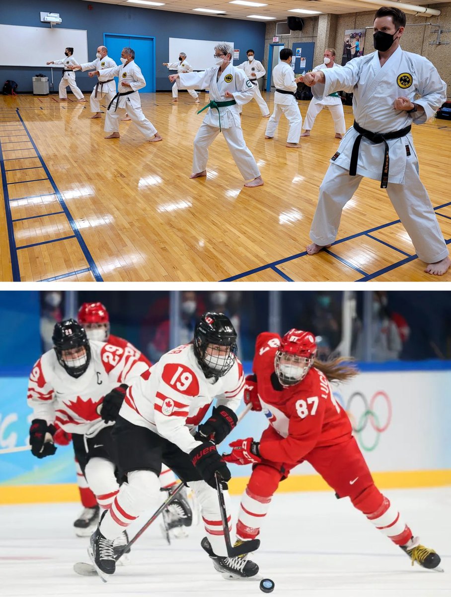 Nantanreikan's tweet image. Someone said that our students will get "hypoxic" wearing masks. We train hard, but our classes don't demand the oxygen that the Canadian Women's National Hockey Team needed when they won a game at the Olympics in masks.

Thank you for your concern, but we'll be fine.