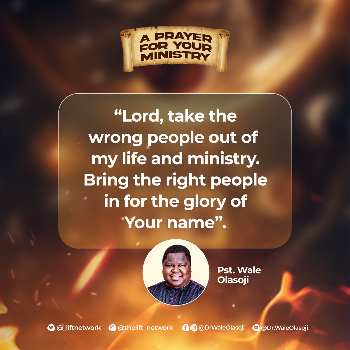 DrWaleOlasoji's tweet photo. A prayer for your ministry.

Pray this prayer and share to others.

Have a great week! 

#DrWaleOlasoji #APrayerForYourMinistry #LiftNetwork https://t.co/YZxHpvNdto