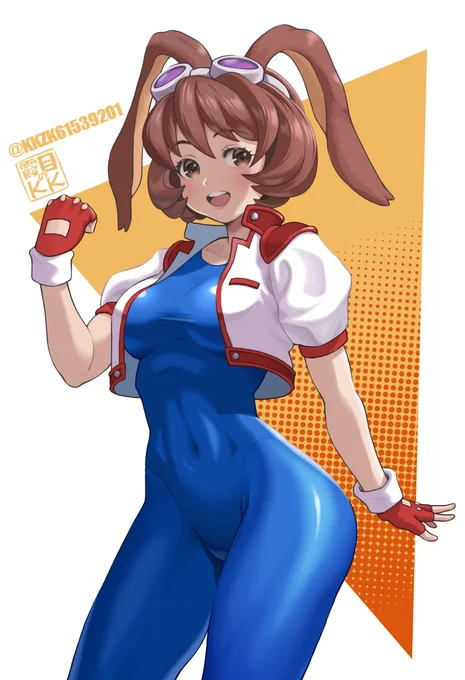 本日9月9日はワクワクの日だったとのことなのでわくわく7よりティセとアリーナを再掲#ワクワクの日 #格ゲーキャラ描こうぜ 