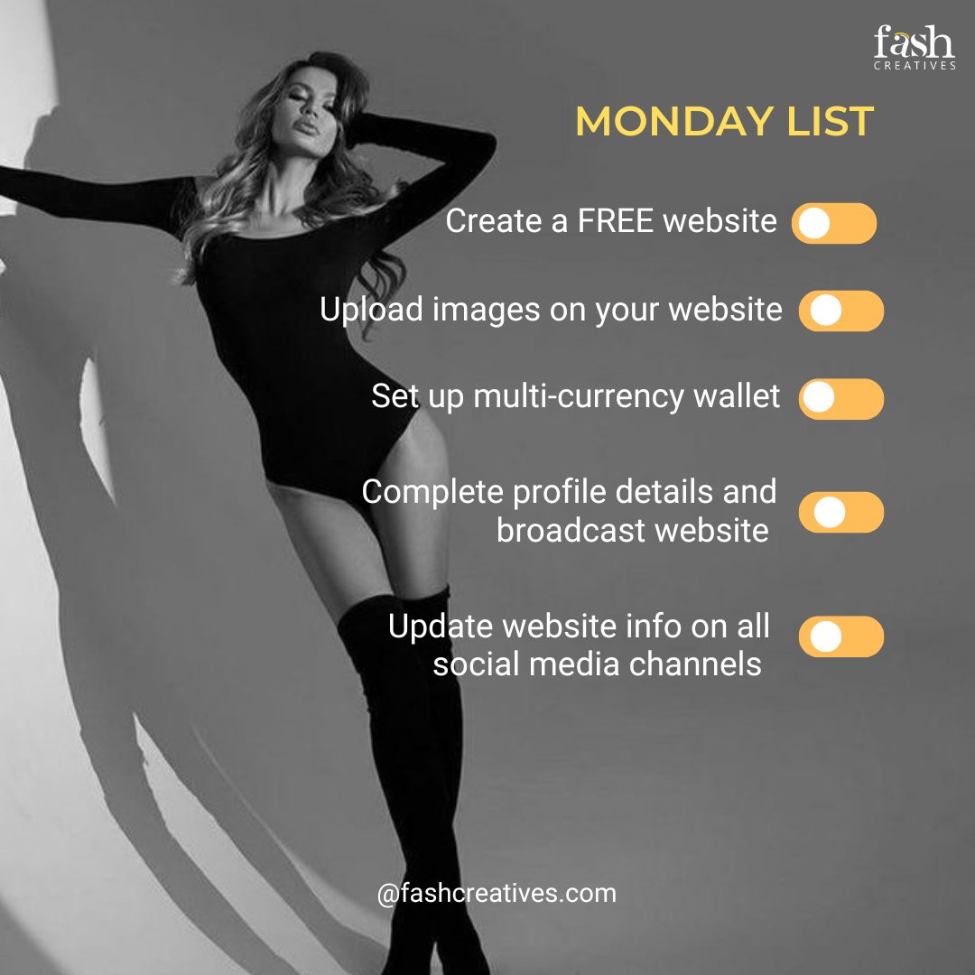 _fashcreatives's tweet image. 💼 Ready to own your online presence this Monday? 

🚀 Create, upload, set up, and broadcast your brand to the world—all in one day! 

🌐✨ Let's make it happen! 🔗 

#MondayMotivation #WebsiteGoals #FashCreatives