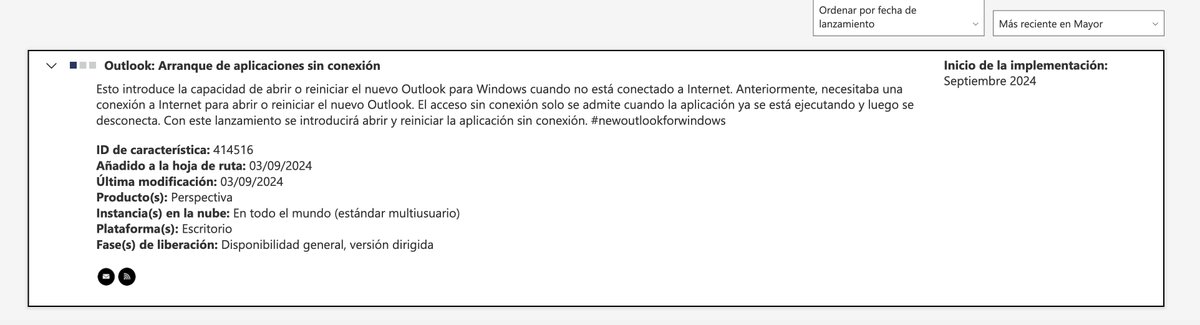 SoyITPro's tweet image. La nueva App de #Outlook en #Windows introduce en su hoja de ruta la posibilidad de abrir la App sin conexión a internet.
Si, por el momento no es posible abrir la App de Outlook sino tienes conexión, pronto se podrá 😬 #newoutlookforwindows