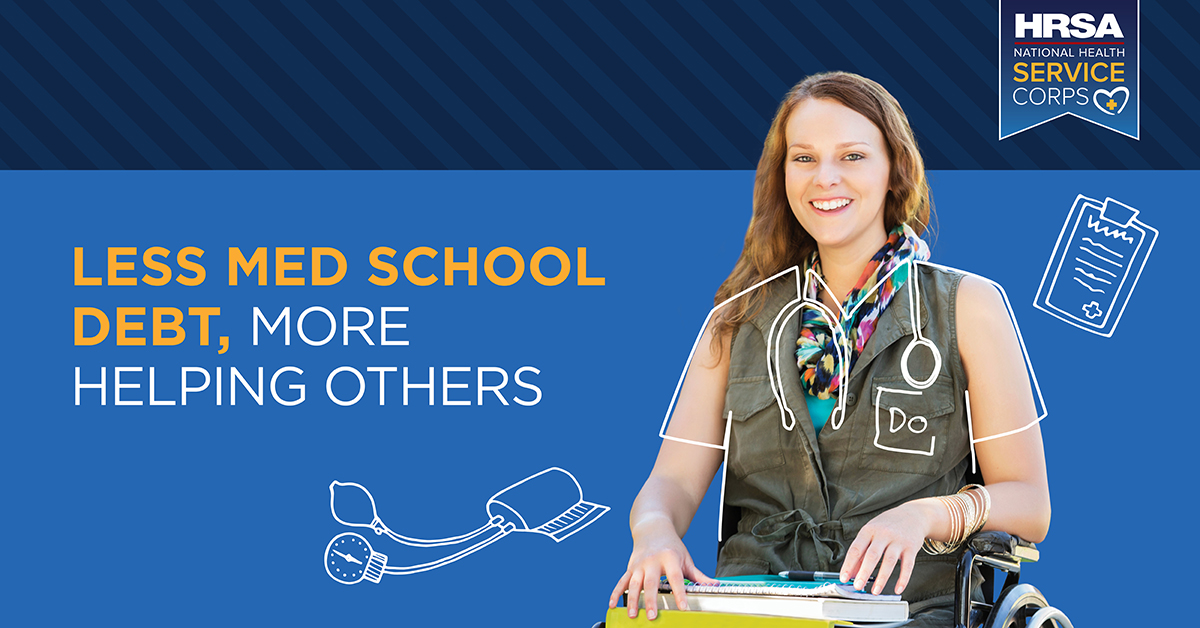 Future physicians in your last year of school, with up to $120,000 in loan repayment you can reduce your student debt and have more time to provide care to those who need it most.  

Apply to our Students to Service Loan Repayment Program: bit.ly/3yrnhVT #StudentDebt