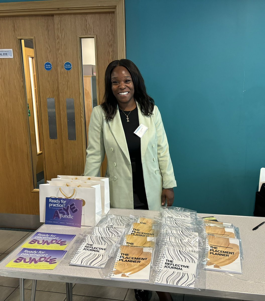 ARUs Irene Legunsen promoting her resources: placement planners and reflective journals 
#ARUSWISInternationalconference