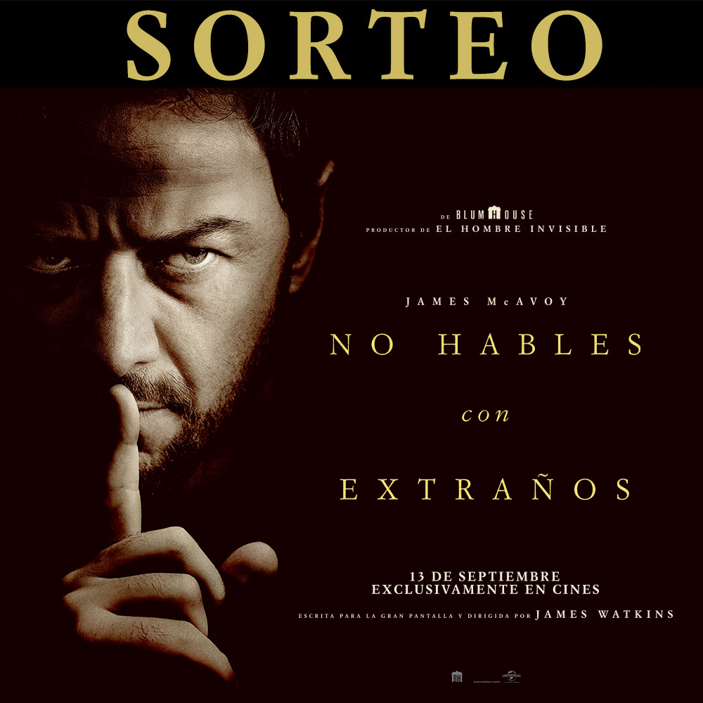 🎉 ¡SORTEO! 🎉

¡Tenemos 5 entradas dobles para ver "No Hables Con Extraños" en cines! 👅🎬

 Para participar: 
1⃣ Síguenos en Twitter 
2⃣ Haz RT a este tweet 
3⃣ Etiqueta a la persona con quién irías a verla al cine 

 Exclusivamente en cines el 13 de septiembre. 
 ¡Suerte!