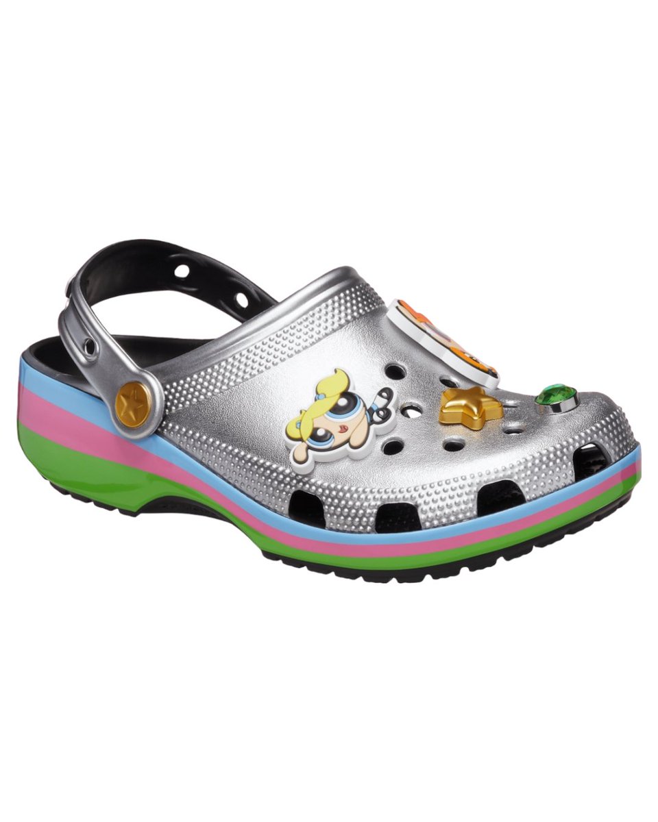 Powerpuff Girls x Crocs Classic Clog 𝗖𝗼𝗹𝗼𝗿𝘄𝗮𝘆: Metallic
