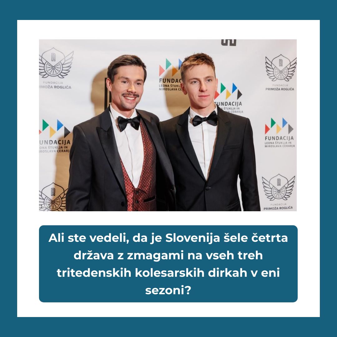 STAkrog's tweet image. 𝗡𝗲/𝗷𝗮 𝗯𝗿𝘀𝗸𝗮: Ali ste vedeli, da je Slovenija šele četrta država z zmagami na vseh treh tritedenskih kolesarskih dirkah v eni sezoni? neja.sta.si/2831 #preverjanjedejstev #neja