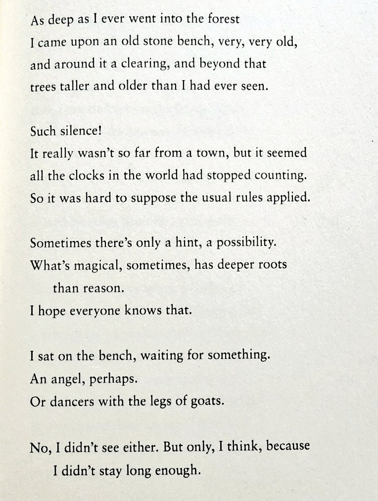 This poem is everything. 

'Such Silence'
by Mary Oliver