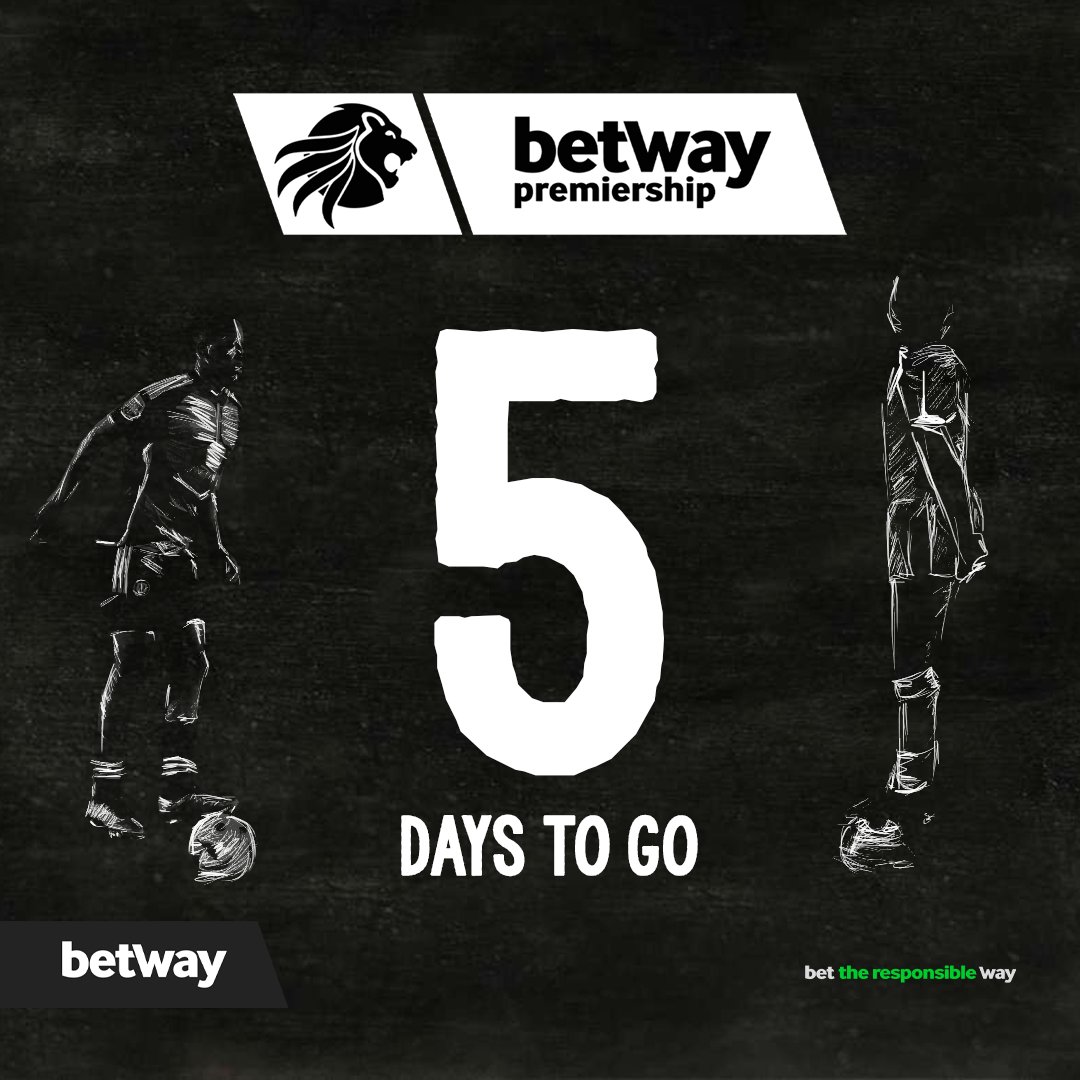 5️⃣ days to go Bazalwane 

The only league in the world where Elephants and Ants dance on the ball 👀

Are you ready Squad? 🔥🔥🔥

#BetwaySquad