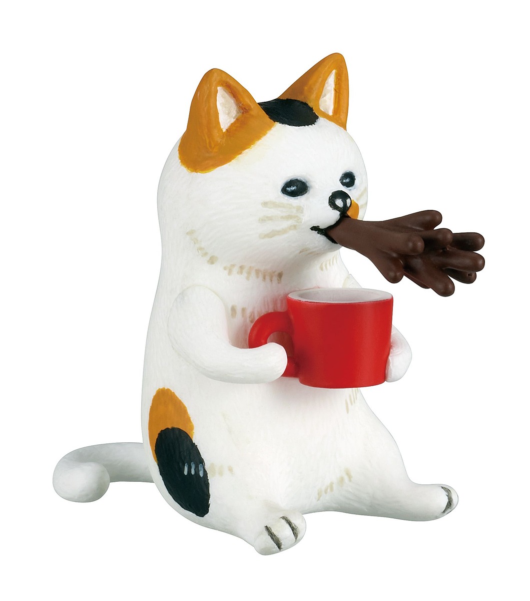 ふきだしてしまった猫たちのシュールなフィギュア「pokefasu ネコ舌」9