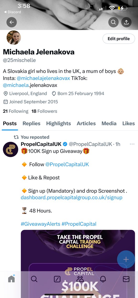 25mischelle's tweet photo. @PropelCapitalUK Done https://t.co/l2YIsjaP7r
