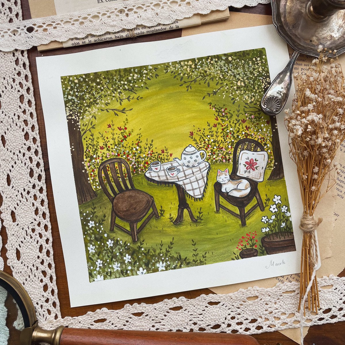 edson_forest's tweet photo. • March | Calendar 2025 🌱☕️🪵
.
#illustration #drawing #gouachepainting #gouache #colorpencil #illustrator #art #artist #cottagecore #bookillustration #childrenbookillustration #illustration_best #ilustradora #ilustración #dibujo #pintar https://t.co/t6E2evUugt