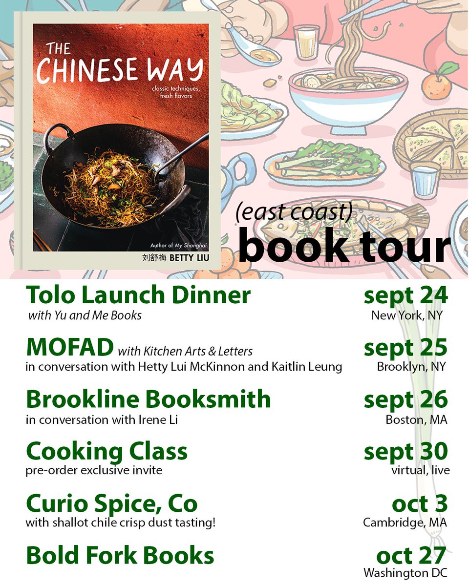 I’m going on book tour!! NEW YORK, BOSTON, DC - I’d love to see you there!!!!!! Event info and rsvp links below

bettysliu.com/the-chinese-wa…