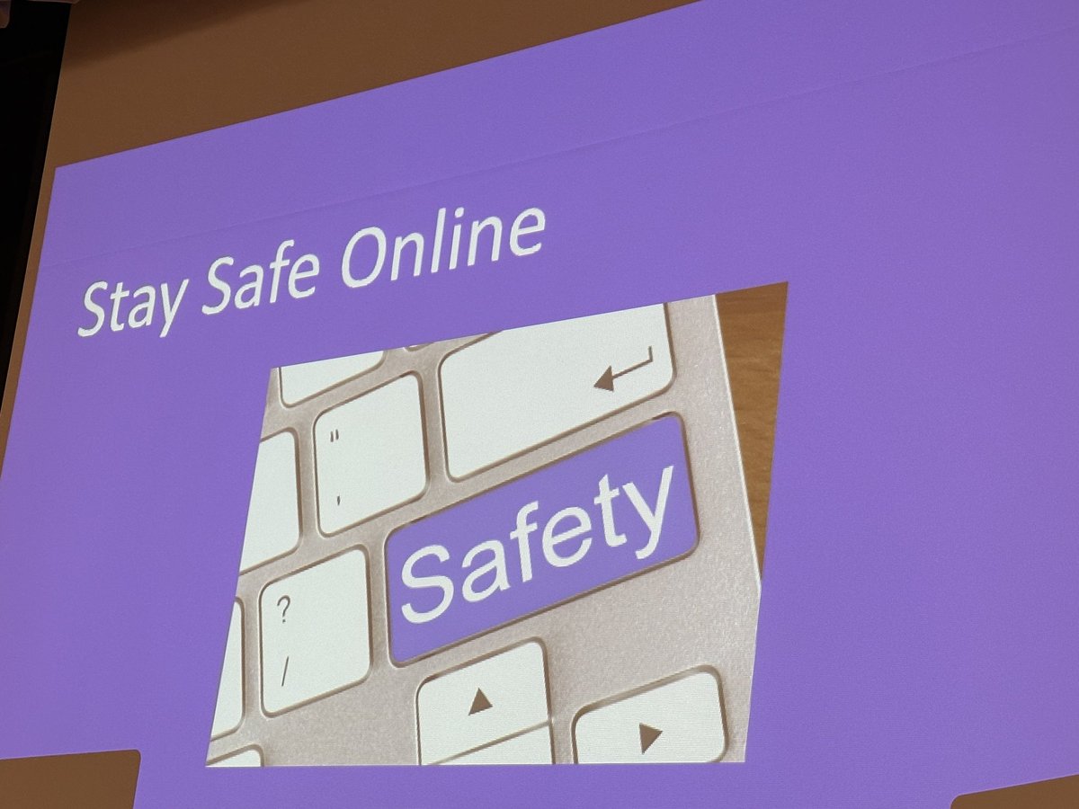 Director of Tech Mrs. Montrois speaks with our 5th Graders about proper use of Chromebooks and how to be safe!