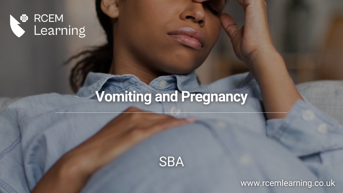 NEW: A 30-year-old woman presents to the ED with nausea and vomiting for the last 3 days. Her urinary pregnancy test is positive.

What initial management is most appropriate for this patient? Read our latest #SBA here: rcemlearning.co.uk/modules/vomiti…