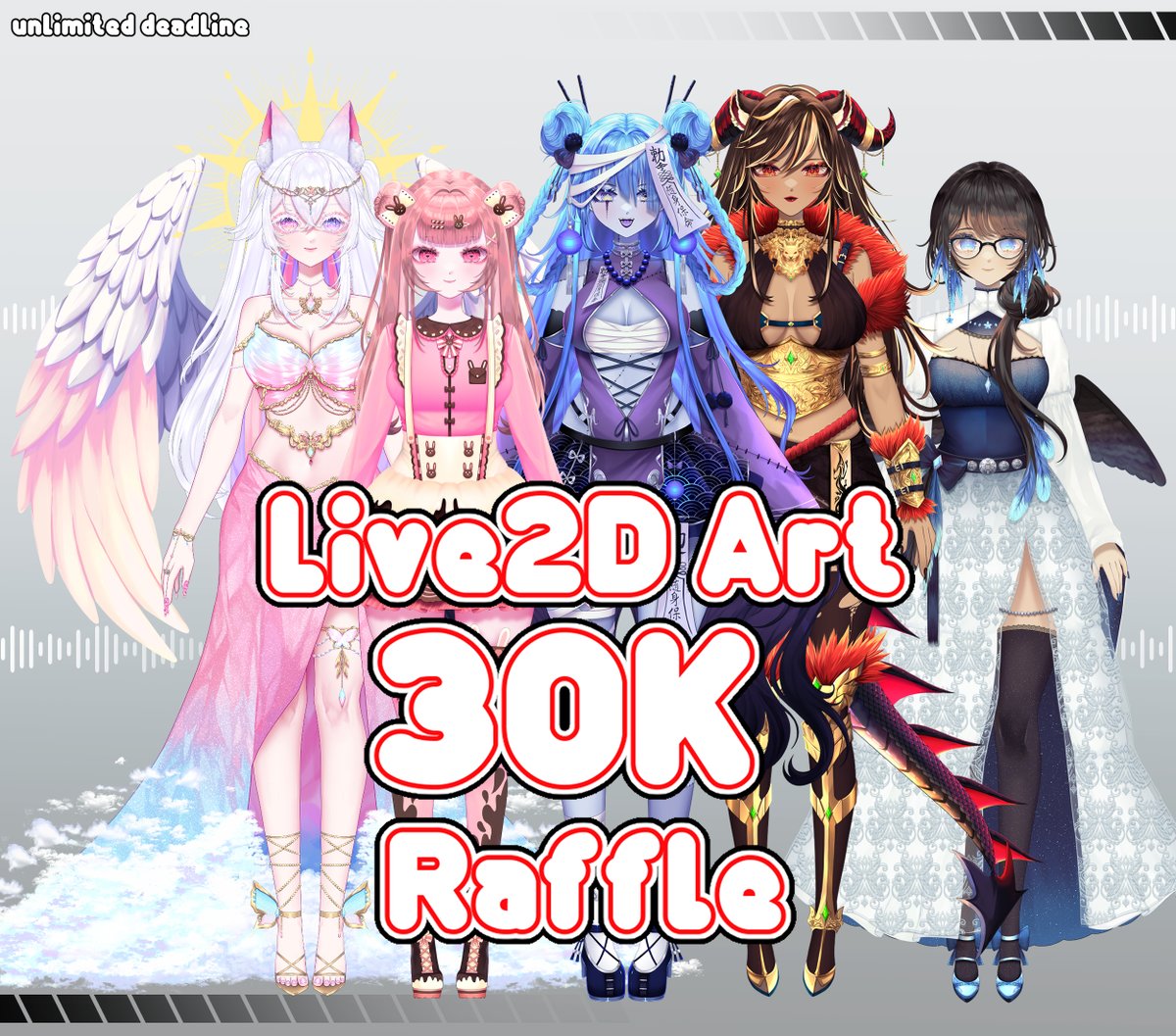 Live2D art RAFFLE ✨
help me to reach 30k!🎉

✨1 winner will get a live2d art fullbody!

⚠️winner could be 2 if we reach 10k on IG!

RULES:
🌸Follow me  
🌸RT &amp; like 
🌸comment your reference or your idea design!
🌸IG link bellow to follow me (not required)

deadline: unlimited