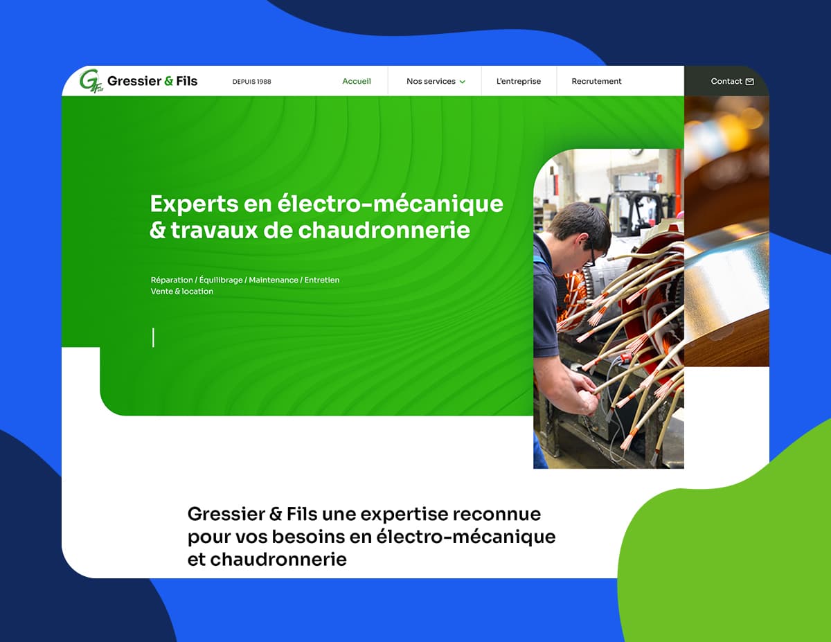 Nouveau site web pour l'entreprise Gressier &amp; Fils dlvr.it/TD1Ydc