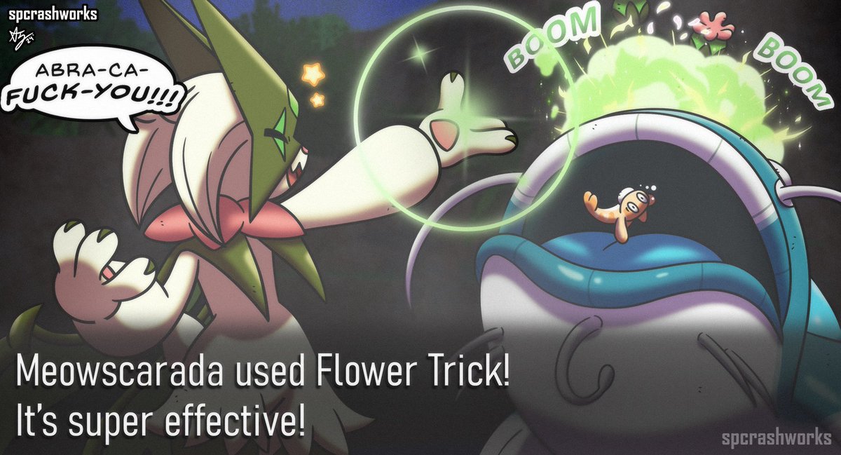 spcrashworks's tweet photo. Meowscarada learned a new magic word for her future Pokemon VGC matches! #pokemon https://t.co/qcgw4EdbOx