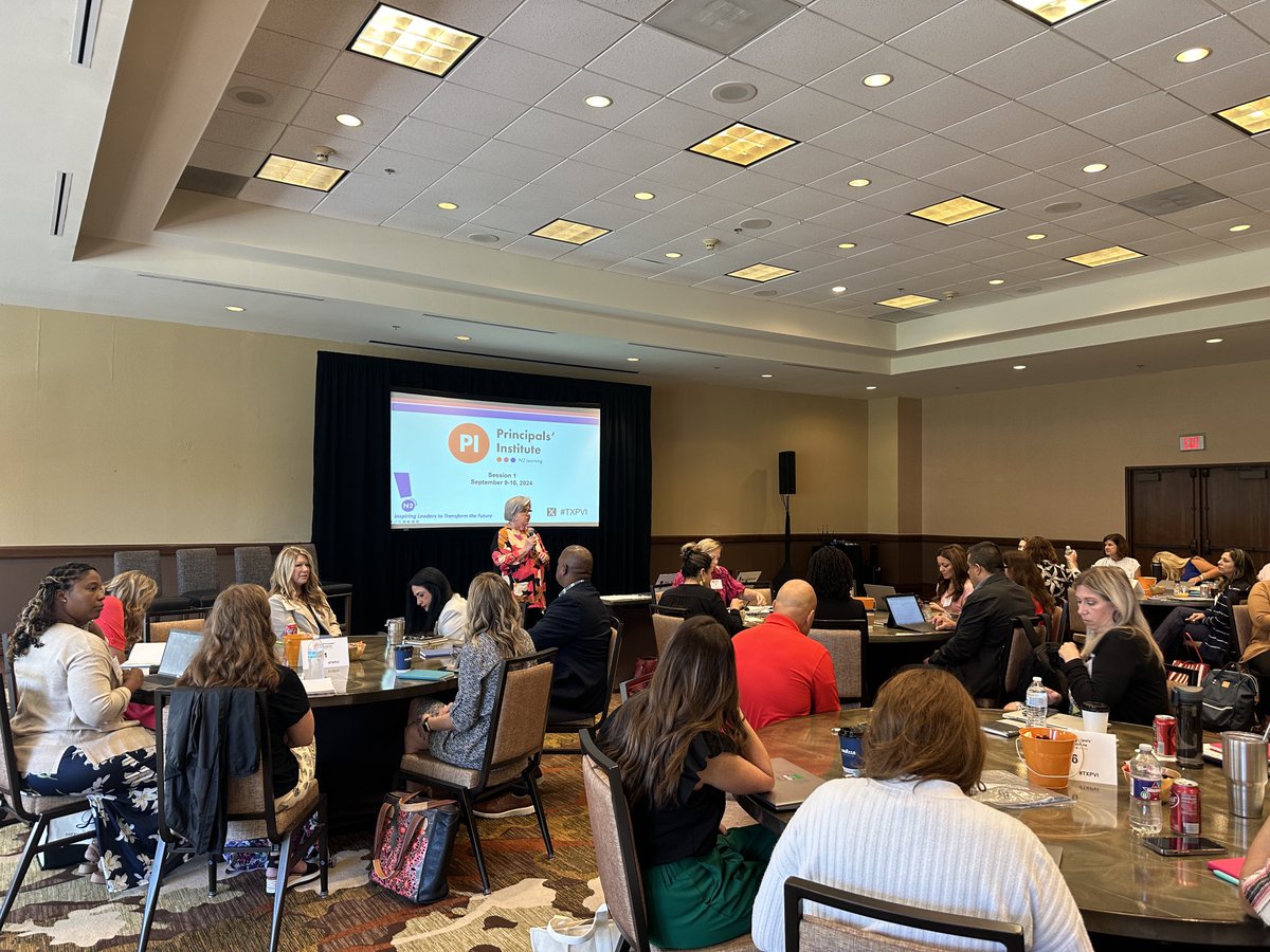 GriselRwallace's tweet photo. Here we go! Principal’s Institute 14 is ready to start a year of learning, collaborating, networking and making a difference in Texas public schools. #txpvi #leaders #educator https://t.co/j2NFRwB18Q