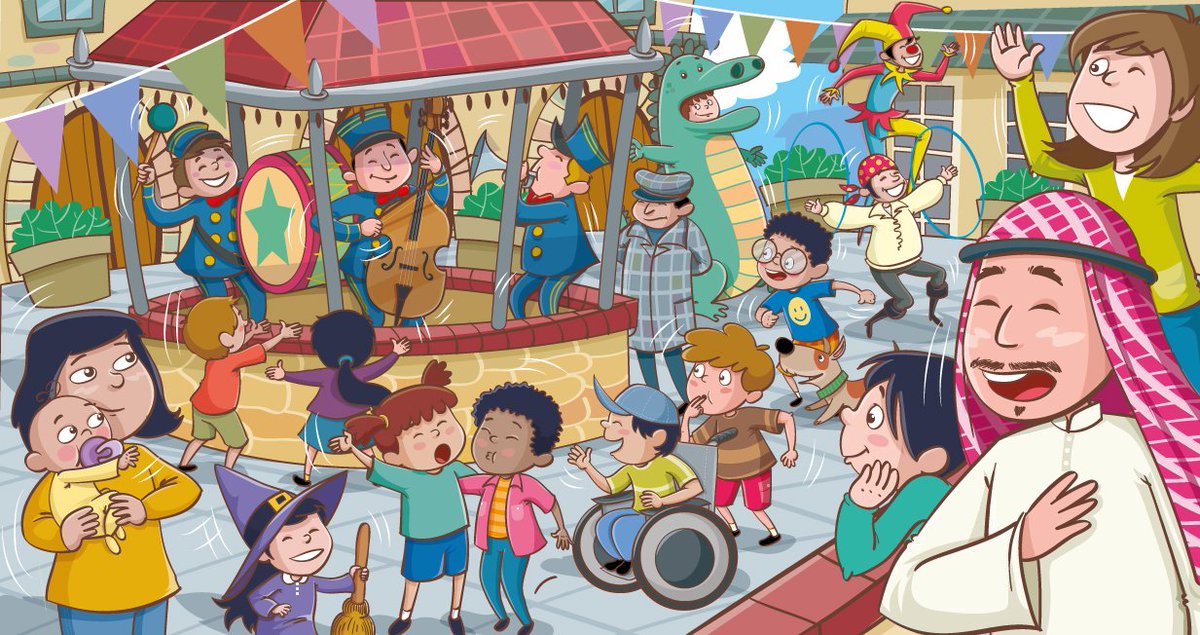 carlosnavam's tweet photo. 🎨  "Las Españas" . Una plaza llena de vida, donde todos se reúnen a celebrar al ritmo de una banda de música. ¡Alegría en una ilustración para Editorial Aeon! , para estudiantes de primaria, esta obra captura el espíritu festivo.  #FreelanceArtist #OpenForCommissions #vectorArt https://t.co/0SP5Tk73rr