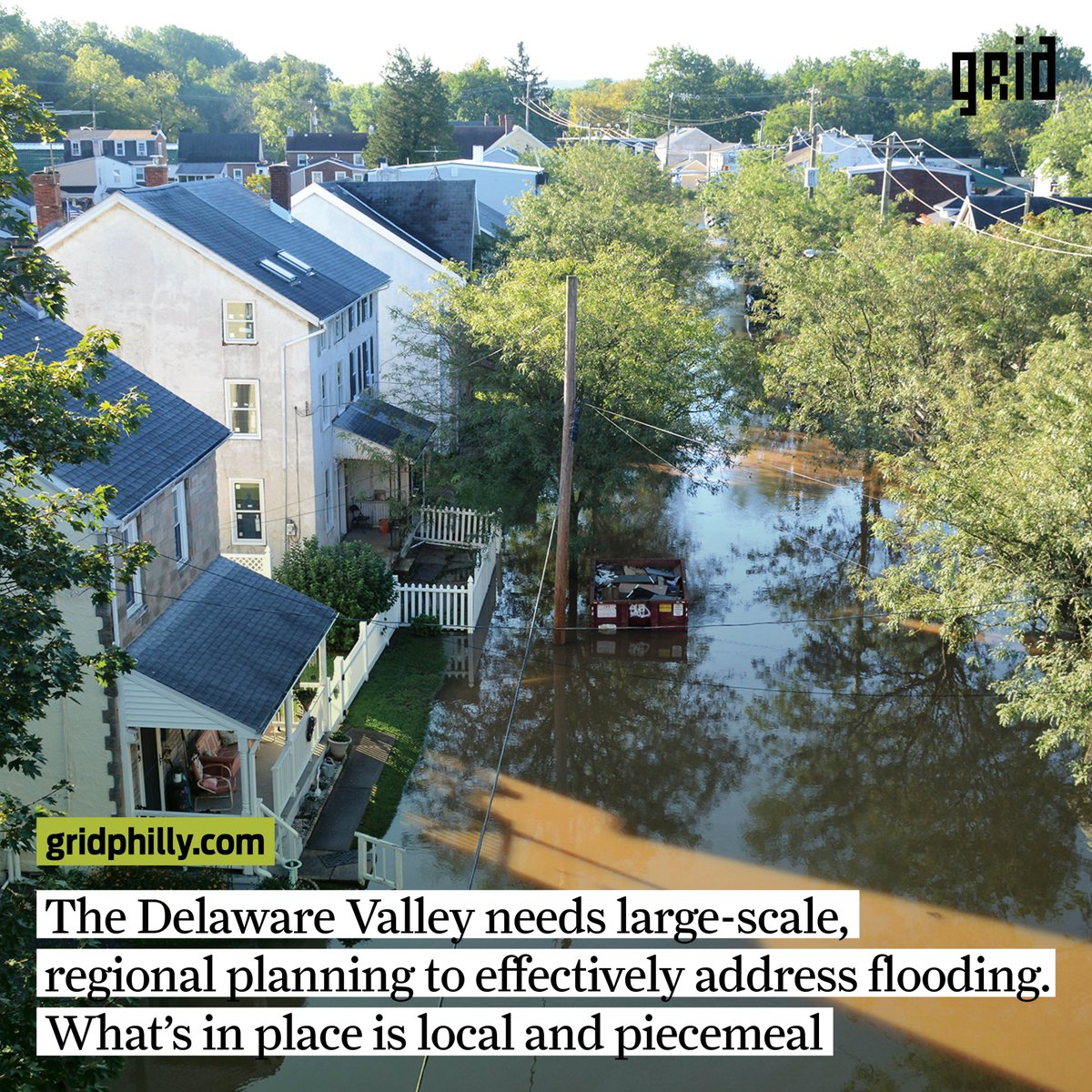 gridphilly's tweet photo. When the remnants of Hurricane Ida arrived in Montgomery County, 75 homes were destroyed, two residents died, and estimates of the storm’s cost eclipsed $100 million. Despite this, winning support for regional floodplain management is still a challenge: https://t.co/hAO4Jy0ea3 https://t.co/cV5bJqEnOo