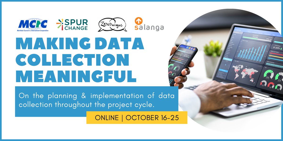 Spur_Activer's tweet image. Join us &amp;amp; @MCIC_CA October 16, 18, 23, and 25 for a training on Making Data Collection Meaningful throughout the project cycle! ✅ Learn more and register: bit.ly/3Tm2hHw