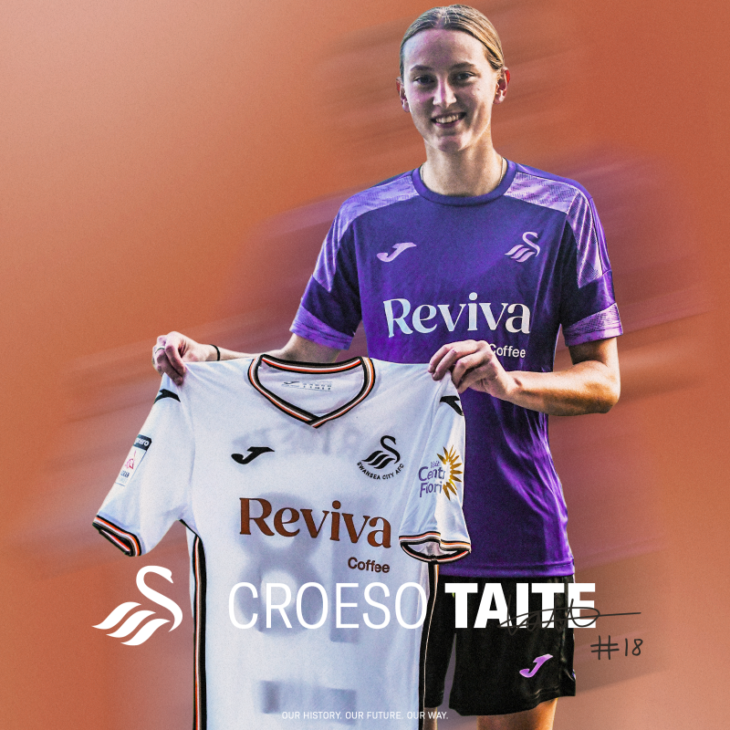 SwansWomen's tweet photo. ✍️  𝗖𝗥𝗢𝗘𝗦𝗢 𝗧𝗔𝗜𝗧𝗘

Swansea City Women have completed the signing of Taite Trivett ahead of the 2024-25 Genero Adran Premier campaign.