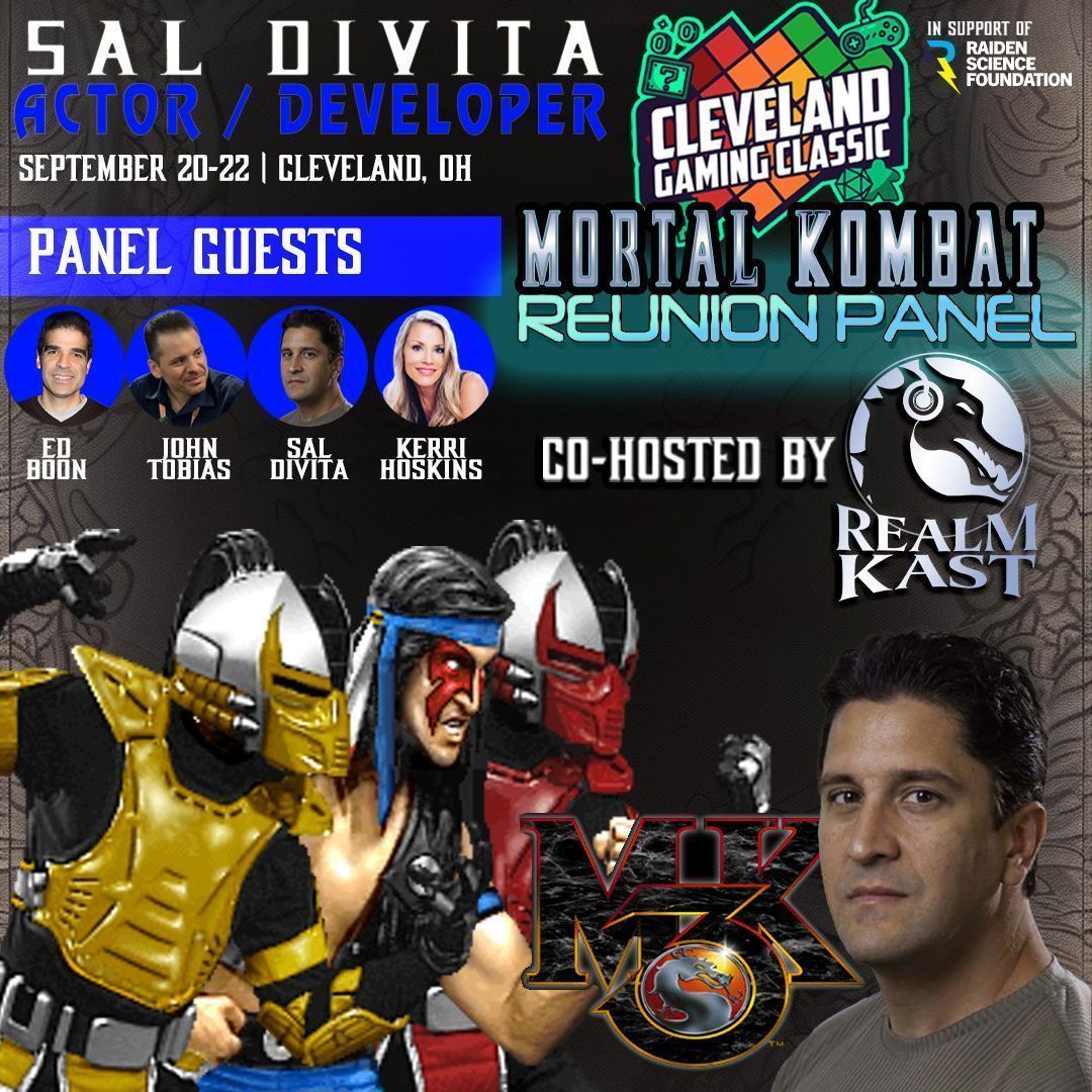 RealmKast's tweet photo. The #MortalKombat Reunion awaits! 🔥 Join @noobde, @therealsaibot, @KerriAnnGallery & @Sal_DiVita for an epic panel!
Realm Kast joins @gameoncleveland to support @RaidenScience!
Sept 20-22 🎟
Get Your Tickets Today!
#MK1 #PrepareYourself #PrepareToFight #FightForGlory #ItWillKonsumeYou #MortalKombat1 #MortalKombat #EdBoon #JohnTobias #NoobSaibot #Scorpion #SubZero #Raiden #Rayden #SonyaBlade #Sektor #Cyrax #KnightWolf