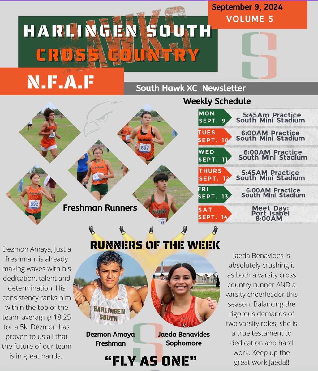 SouthHawkXCTF's tweet photo. This week, we’re thrilled to highlight two incredible athletes  who have been putting in the work and achieving great results! Congratulations to both Jaeda and Dezmon for your hard work and achievements! We’re proud to have you represent our team with such dedication and heart. https://t.co/h1RFZtpnW0