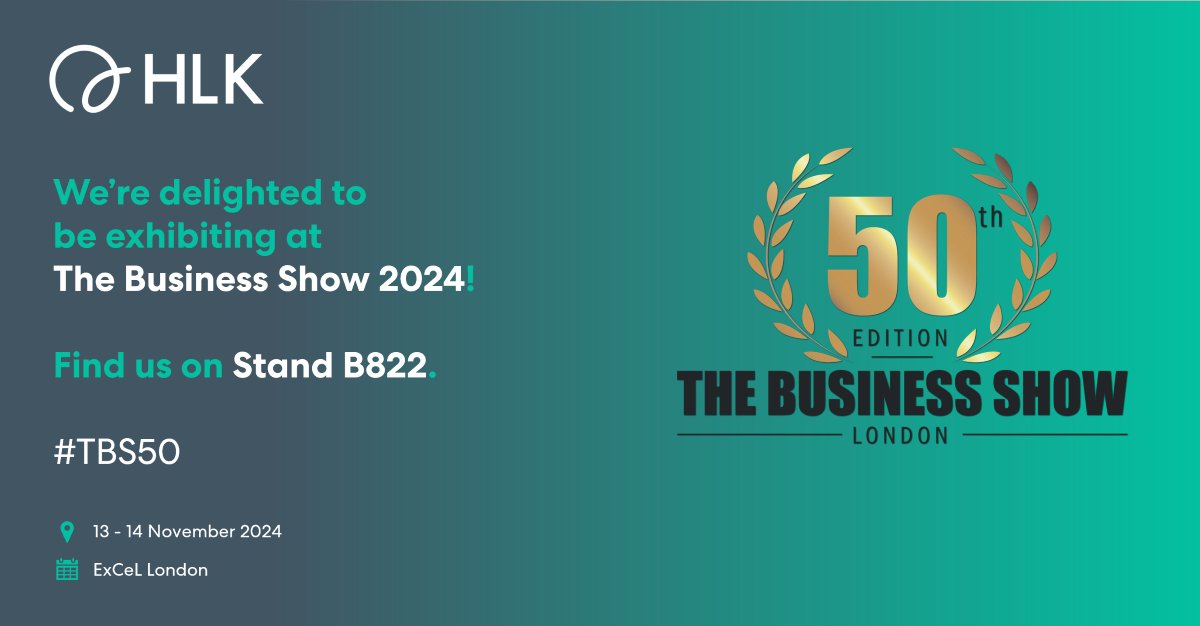 hlk_ip's tweet image. We are delighted to be exhibiting and speaking at The Business Show! Don&apos;t miss HLK’s Angharad Rolfe Johnson on the panel session ‘How to build a brand’, discussing everything you need to know about building a successful brand for your business too #TBS50