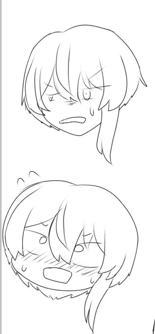 キャラ考えてる時に生まれた謎のらくがき 