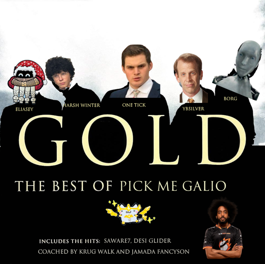 PickMeGalio's tweet photo. We have returned to save Tier 3.

See you all in ACL.

[OFFICIAL ROSTER PENDING RIOT APPROVAL]

🛡Top: BORG 
🌳Jungle: @ybsilver_ 
🧙‍♂️Mid: @JanuWilliams40 
🔫ADC: @wintersmarch 
👨‍⚕️Support: @theeliasey

👨‍💼Coaches: @krugwalk + @JamadaLoL 
🥖Subs: @Saware7  @isenseiporo https://t.co/rAKpSYdrbT