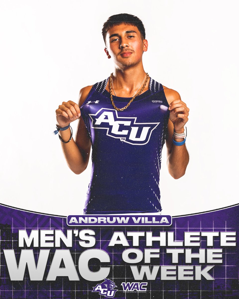 With his performance at the Gerald Richey UTA Invitational, Andruw Villa is your WAC Men’s Athlete of the Week‼️🤩

#Tradition | #GoWildcats