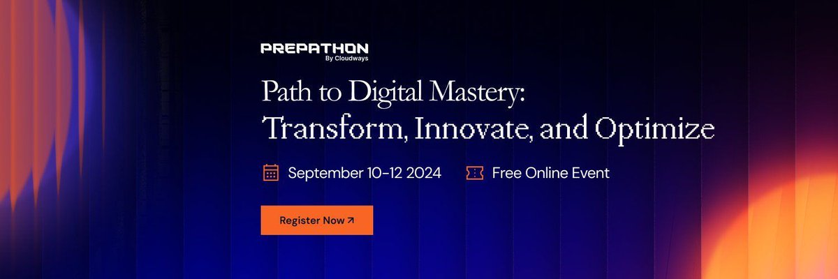 LimitLogin's tweet image. 🚀 We're thrilled to announce that Limit Login Attempts is the proud top partner of @cloudways for Prepathon 2024! 🎉

Join us for this exciting 3-day online event, where SMBs, freelancers, and digital agencies come together to prepare for a successful BFCM season. Learn from…