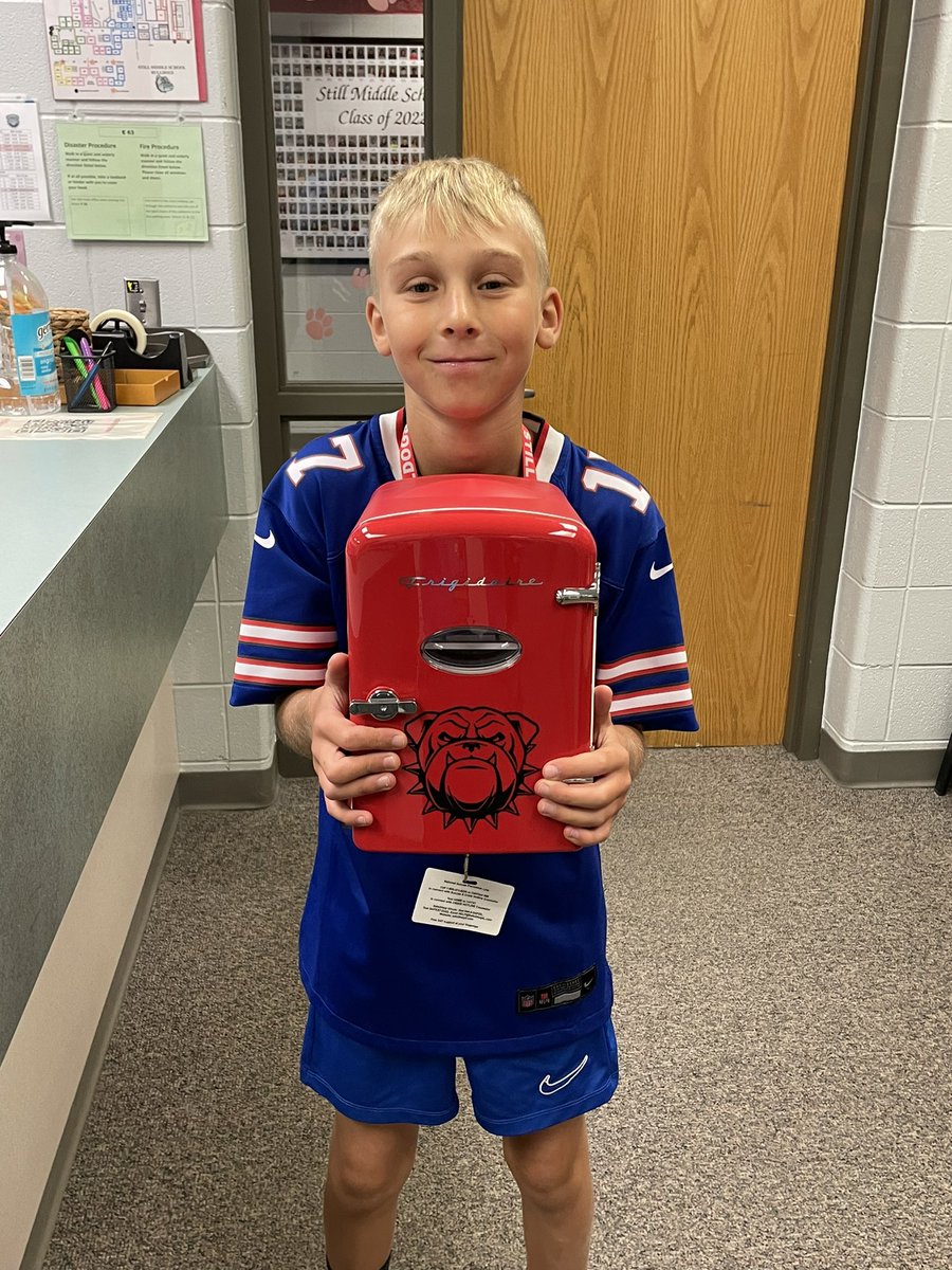 Our first fundraiser mini fridge winner!!! Congratulations!!!

We will be giving away four more this week!
