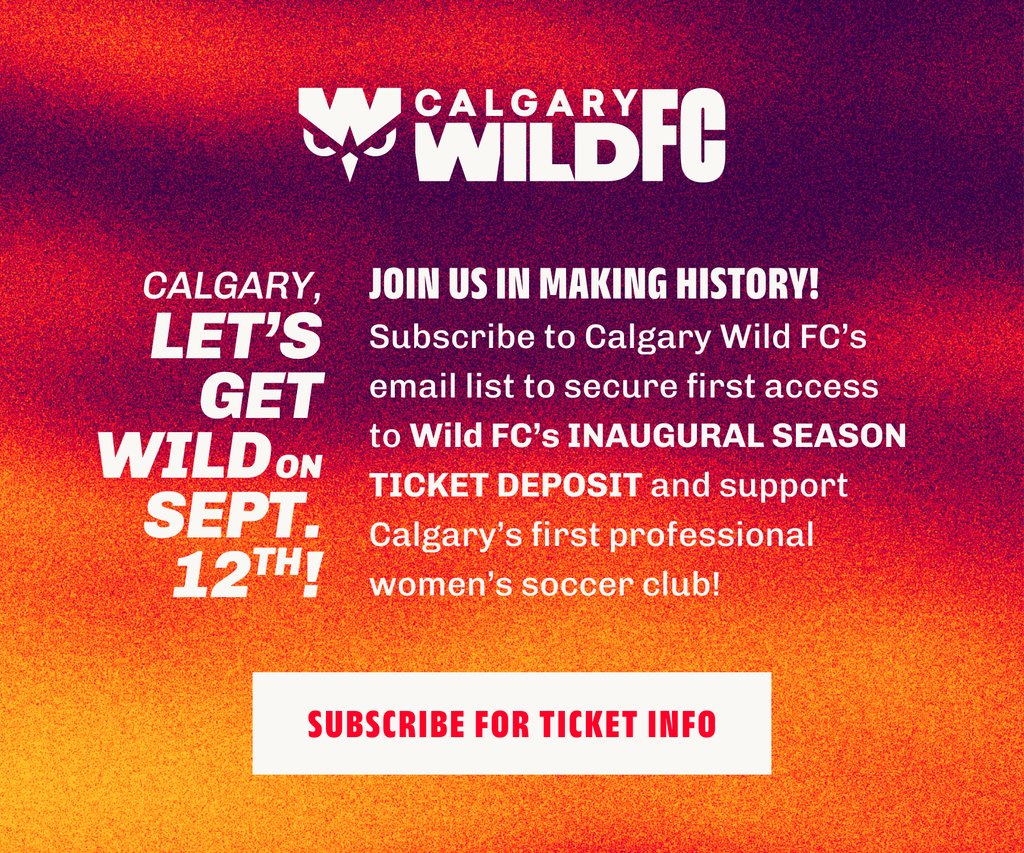 FoothillsSoccer's tweet photo. Calgary Wild FC, our city’s new pro women’s soccer team, is coming Spring 2025! 

Be the FIRST to get early access to season ticket deposits by signing up for the Wild FC newsletter before midnight on Sept 11th.

https://t.co/RKP5xzNrcm

#CalgaryWildFC #SeasonTickets https://t.co/93cfw2lFMg