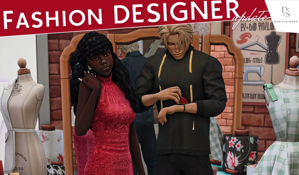 danitysimmer's tweet photo. Fashion Designer has been updated. Updated to make it more interactive for Teen Sims who has aspirations to be Fashion Designers. Download FREE on Patreon https://t.co/QO7RnqgCF8