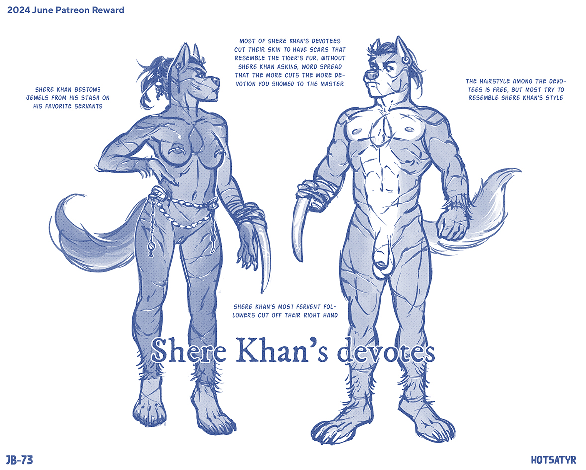 I needed to explore Shere Khan's devotees style and their belief system before drawing the last pages of chapter four 🐺​🩸​
-
This artwork was uploaded a month ago on my Pªtreºn!