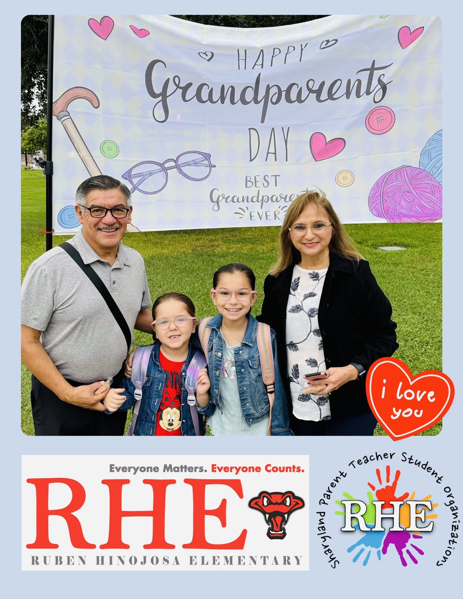 Happy Grandparents Day to all our wonderful grandparents! 🎉👵👴 Thank you for celebrating with us today—we appreciate your presence! 💖 A big thanks to our SPTSO team for the delicious pastries for our grandparents.  #everyonematters #everyonecounts #rubenhinojosaelementary