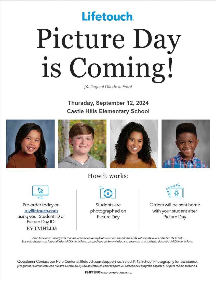 Picture Day is this Thursday at CHE.