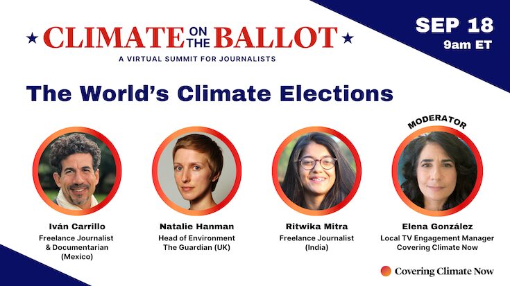 Covering Climate Now (@coveringclimate) on Twitter photo <a href="/carrillazo/">Iván Carrillo</a> <a href="/NatalieHanman/">Natalie Hanman</a> <a href="/guardian/">The Guardian</a> We are pleased to announce that Indian journalist <a href="/MRitwika/">Ritwika Mitra</a> will be joining us for “The World's Climate Elections” panel that is part of our Climate on the Ballot virtual summit! RSVP here: us02web.zoom.us/webinar/regist… <a href="/carrillazo/">Iván Carrillo</a> <a href="/NatalieHanman/">Natalie Hanman</a> <a href="/guardian/">The Guardian</a> We are pleased to announce that Indian journalist <a href="/MRitwika/">Ritwika Mitra</a> will be joining us for “The World's Climate Elections” panel that is part of our Climate on the Ballot virtual summit! RSVP here: us02web.zoom.us/webinar/regist…