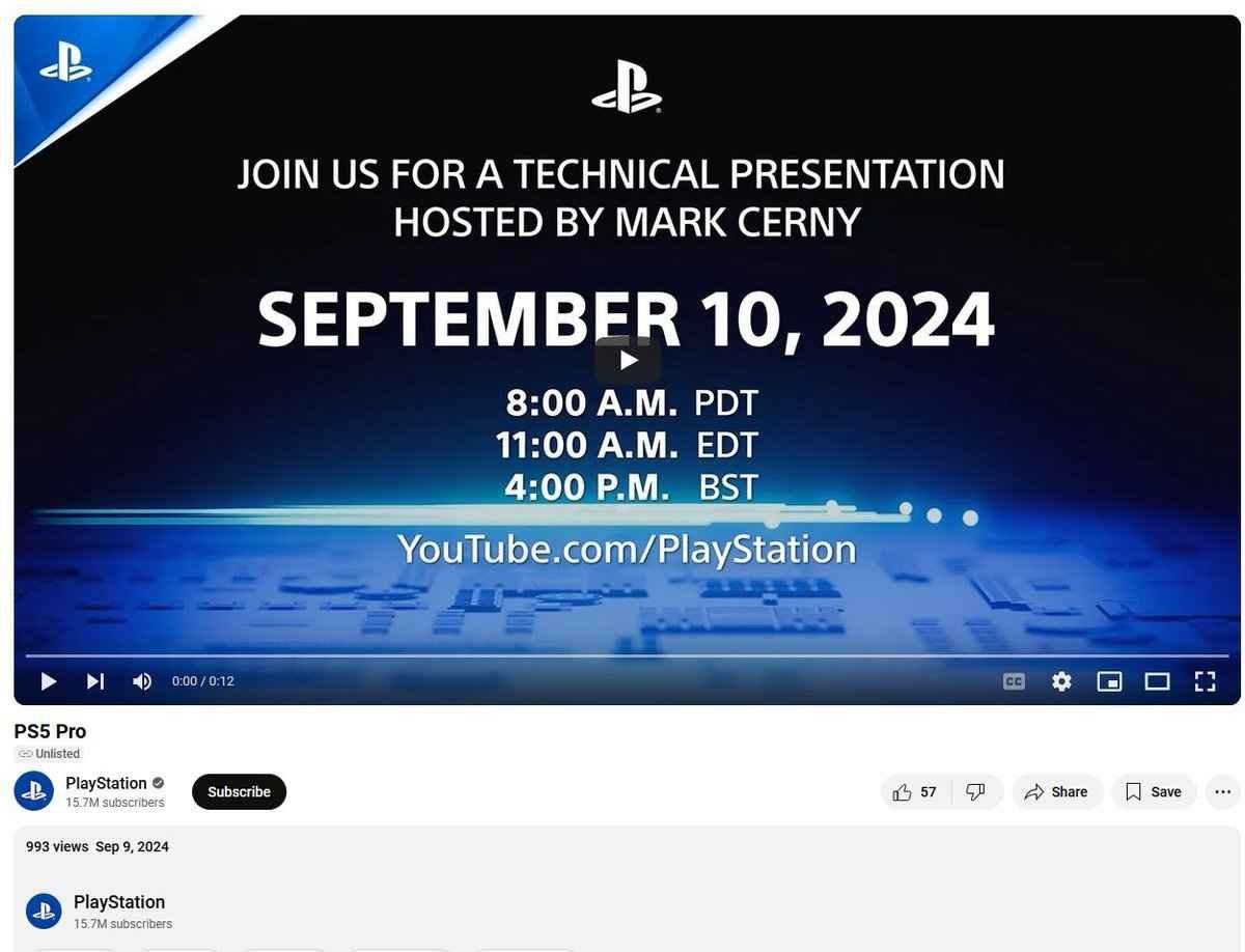 AmaraSinghania's tweet image. Oops! Sony accidentally leaked a 12-second trailer for the PS5 Pro, but it's not viewable right now. 👀 The hype just got real! #PS5Pro #SonyLeak #GamerLife
