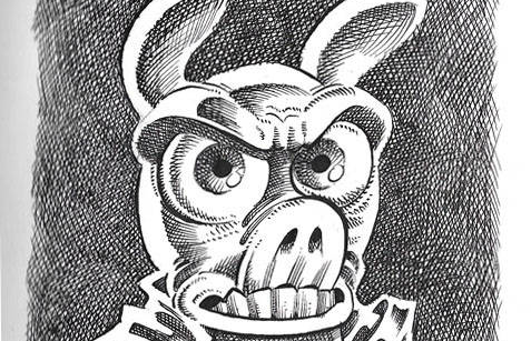 'El Cerdotado' fue estrenado originalmente por su creador Polo Jasso en 1988 dentro de la revista universitaria 'Comics Club', pero fallece en su primera misión. acortar.link/jpQ46l