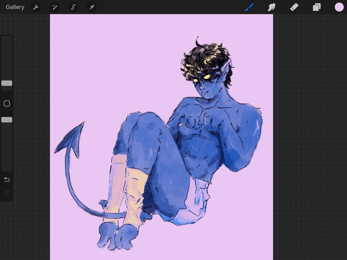 #xmen ever since i was a little girl i knew i wanted to draw kurt wagner in high socks