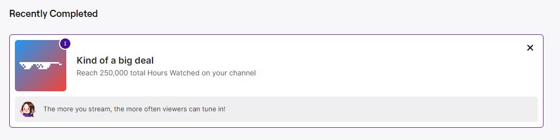 5 years on Twitch. 250k hours watched. Thank you 🙏