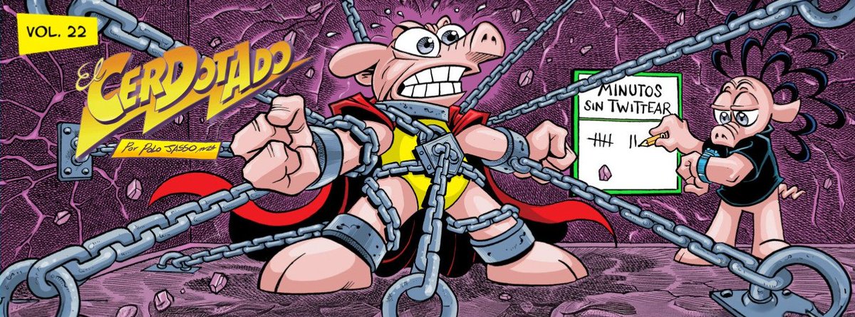 Las historias de 'El Cerdotado' se pueden encontrar impresas en tomos recopilatorios, que hasta el momento está disponible el volumen XXII. acortar.link/jpQ46l