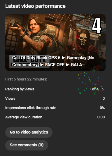 DoWCentral's tweet photo. @vidIQ To get more than 1 view. 
I don't even know how i can have a 1/10 video with 0 views.... https://t.co/8EqLZUe6Ve