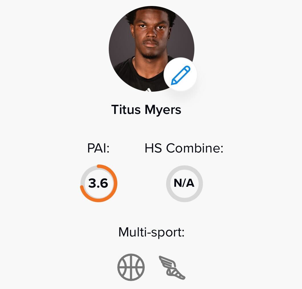Tracking Football Recruiting (@trckftblrecruit) on Twitter photo JUCO Player Highlight
Iowa Western WR Titus Myers <a href="/titusmyers2/">Titus Myers</a>
C/o 2024 - Palmetto Prep (SC)
6'2, 175lbs
vs Hutchinson (KS):
- 10 catches, 173 yards, 2 TDs
🟠3.6/5.0 PAI Score (80th %ile)
💨100m: 10.82 (87th %ile)
💨200m: 21.65 (94th %ile) JUCO Player Highlight
Iowa Western WR Titus Myers <a href="/titusmyers2/">Titus Myers</a>
C/o 2024 - Palmetto Prep (SC)
6'2, 175lbs
vs Hutchinson (KS):
- 10 catches, 173 yards, 2 TDs
🟠3.6/5.0 PAI Score (80th %ile)
💨100m: 10.82 (87th %ile)
💨200m: 21.65 (94th %ile)