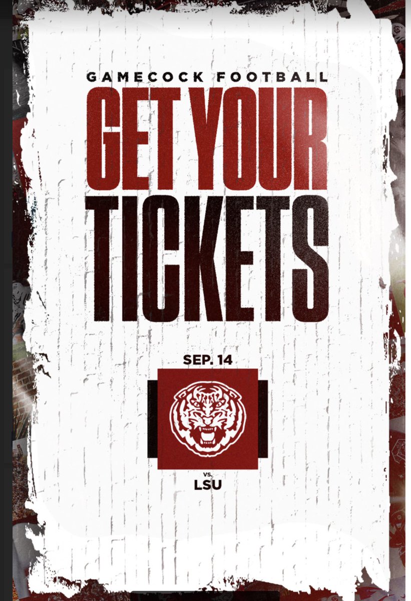Don’t have your tickets for our game vs. LSU on Saturday? There still time to get yours! ticketmaster.com/univ-of-south-…