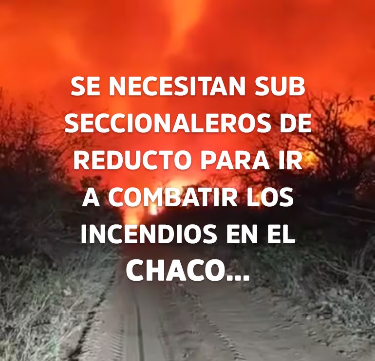 Aviso a los seccionaleros que quieren desalojar a los Bomberos de Reducto 🚒