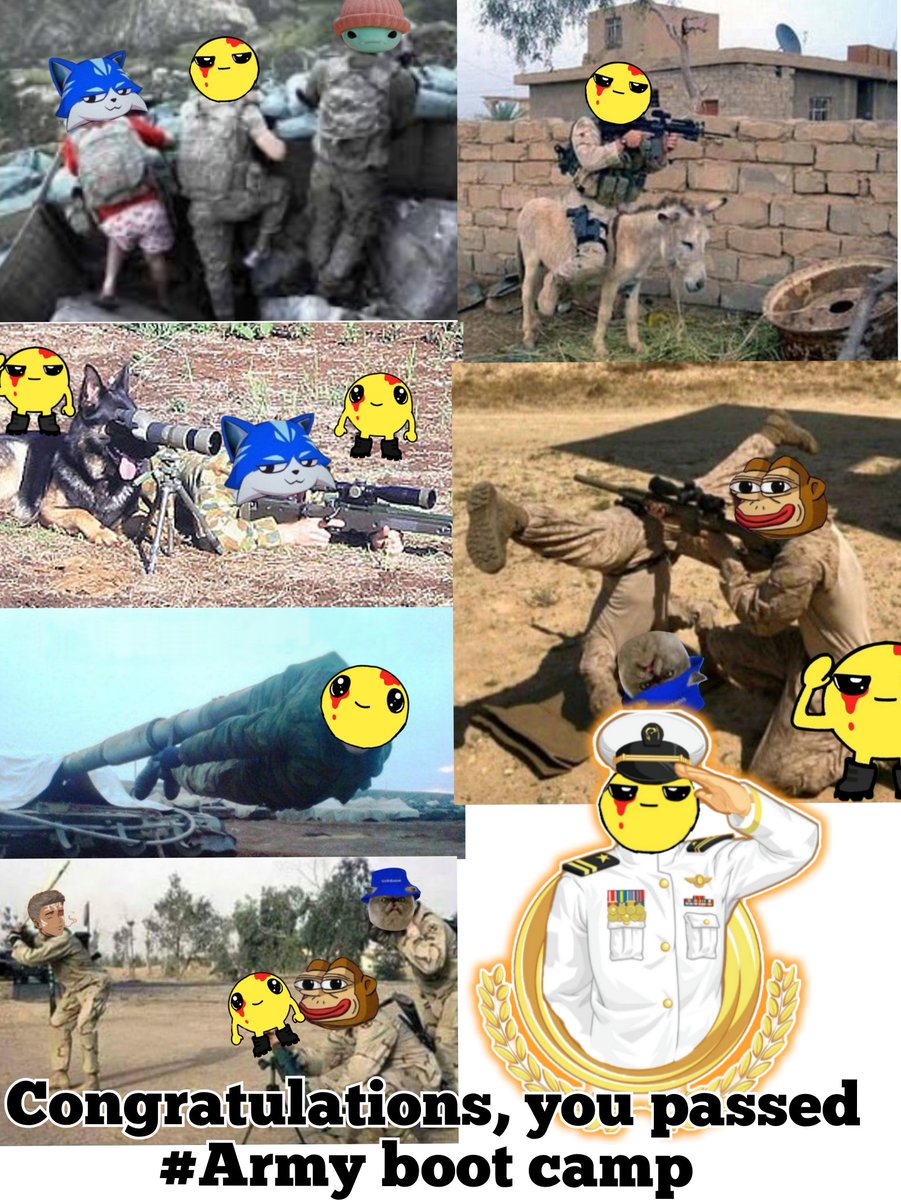 RedFurGang's tweet photo. If the @onchainarmy need dope memes I m down wit'it
Let me show you what I do
Some real meme homemade with luv '
I Also add 2 dope videos because #Igot2doit
On videos I didnt know if we fight with or against other community so I did a video for each senario
✌️👹✌️ $ARMY $STIX https://t.co/G6GBfycDRL